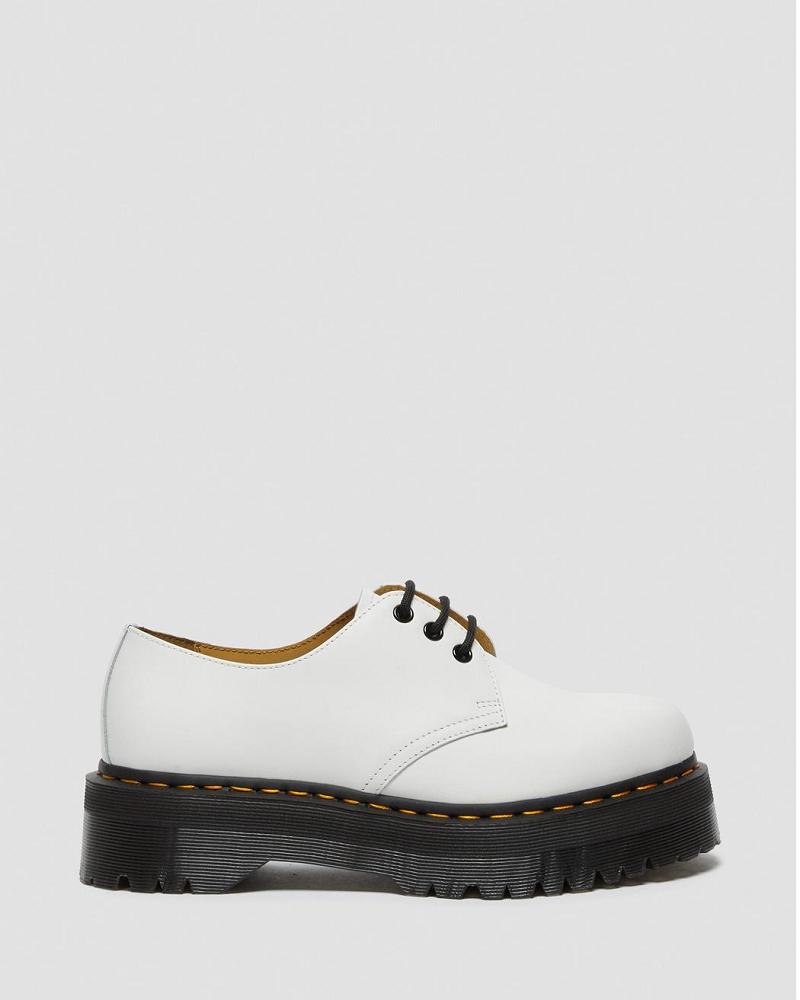 Dr Martens 1461 Smooth Leren Platform Schoenen Heren Wit | NL 194QMA